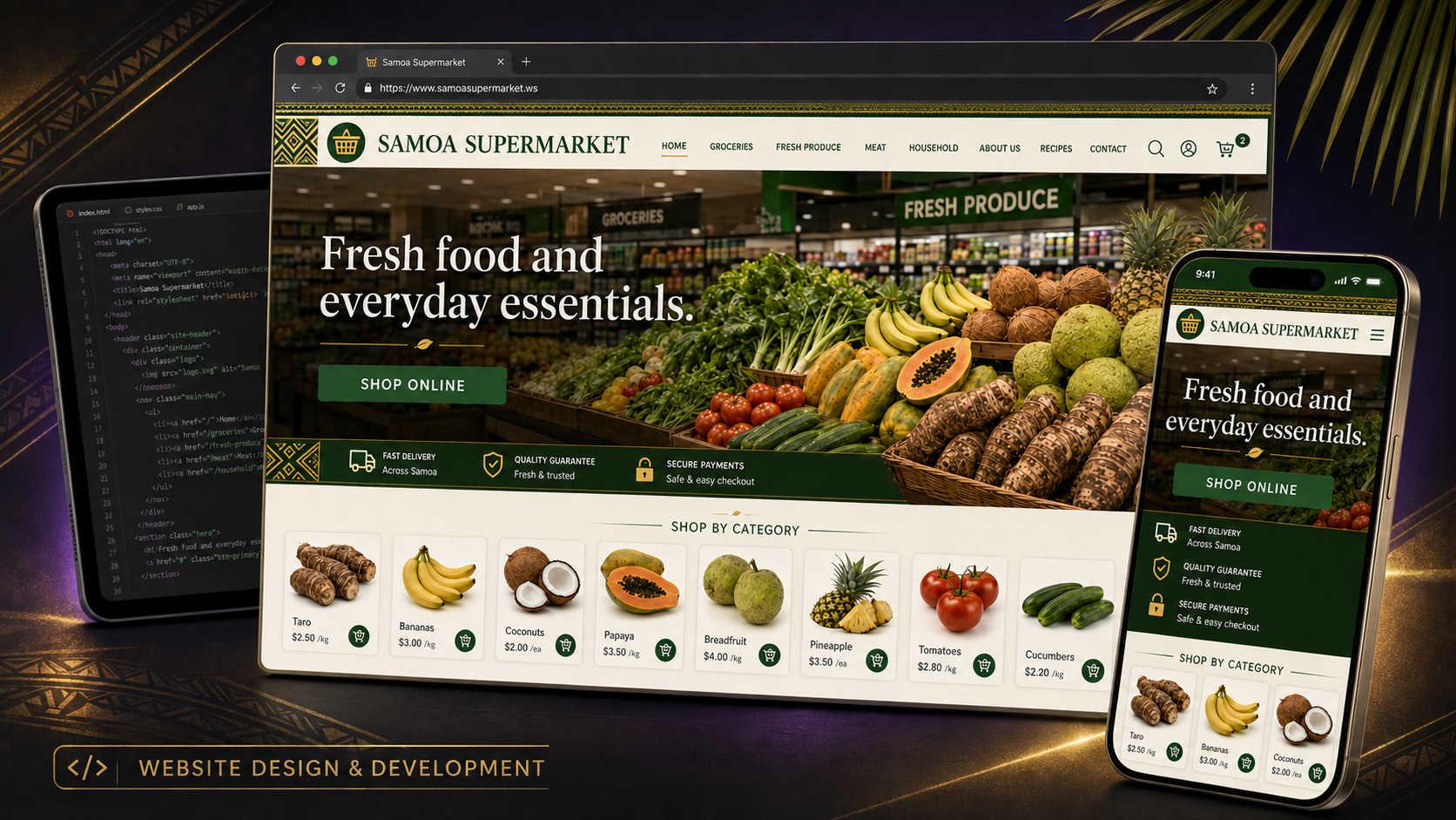 Samoa Farmer— E-commerce