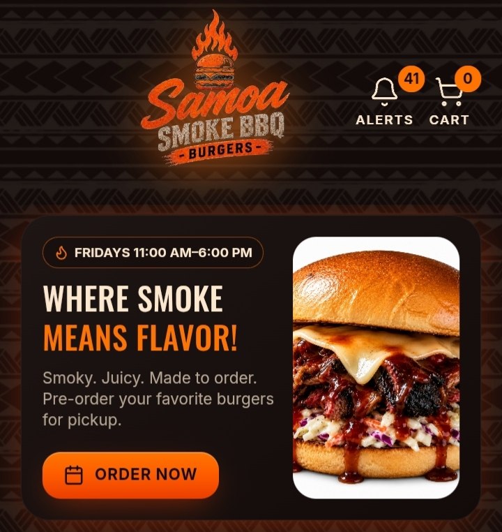 Samoa Smoke BBQ — Website Design & Development
